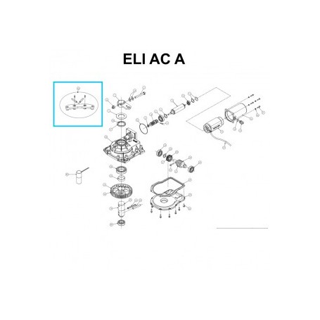 Ručica rotacije od 120° sa graničnicima za podzemne operatere BFT ELI serije