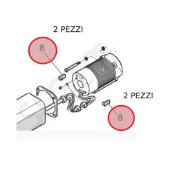 Antivibracinės pagalvėlės FAAC 400 / 402 / 422 serijos varikliams (pakuotė 5 varikliams - 63003303 2