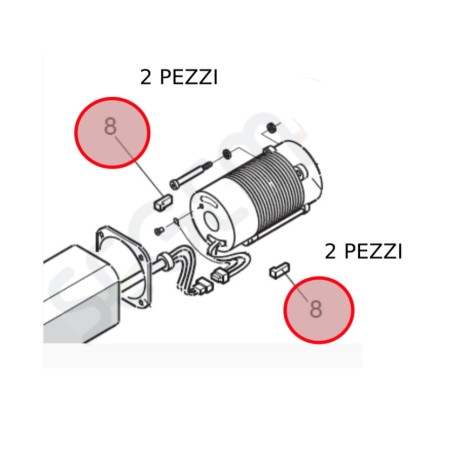 Antivibrační podložky pro motory řady FAAC 400 / 402 / 422 (balení pro 5 motorů - 63003303