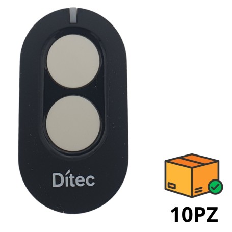 DITEC ENTREMATIC ZEN2C NAZEN2C – Pack of 10 pieces Original replacement radio controls GOL4C fixed code 433.92 MHz