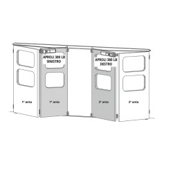Actionneur droit pour portes pliantes FADINI APROLI 380 LB 394DXL 2