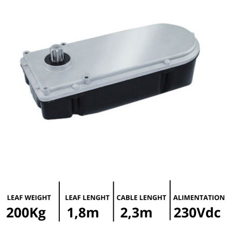 P-650R18 – 230V unterirdischer Getriebemotor für Klapptüren bis zu 1,8 m TAU