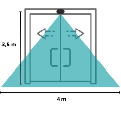 Sensor de microondas FALCON XL: Apertura automática de puertas industriales de hasta 3,5 m 2