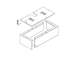 Boîte de fond de teint FAAC 750 – Pièce de rechange avec couvercle