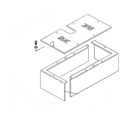 Fundamentbox FAAC 750 – Ersatzteil mit Deckel