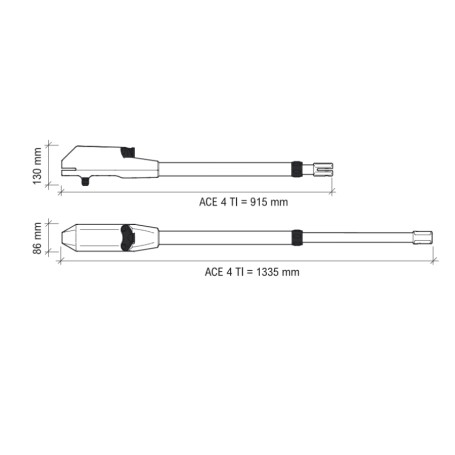 ACE REV PROTECO KIT – Reversible Swing Gate-Automatisierung 230V (ACE 4 REV)