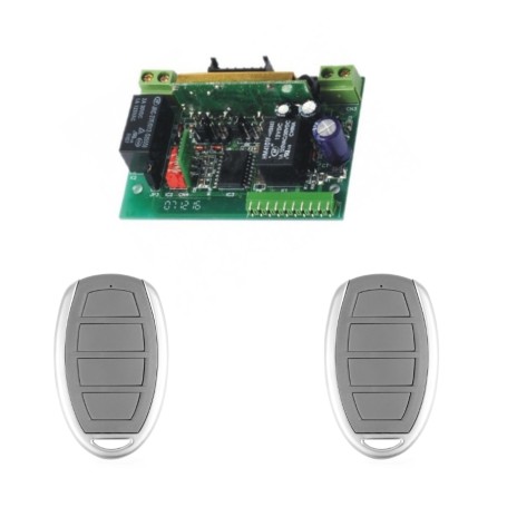 GIBIDI AU02910 Zestaw odbiornika + 2 piloty UNI-GBD-TX4 433MHz 4 przyciski