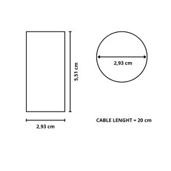6.3 microFarad capacitor with connecting wires suitable for FAAC, GENIUS, BFT, DITEC 2