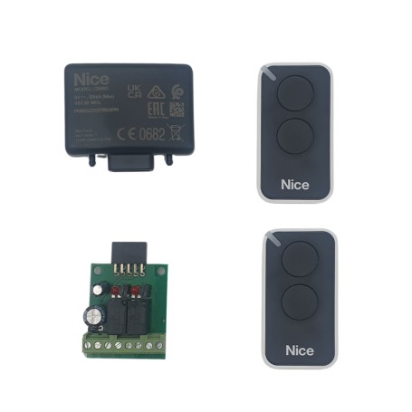 KRX-OXI-INTI Kit ricevente NICE OXIBD con adattatore filare + 2 telecomandi INTI2 Era