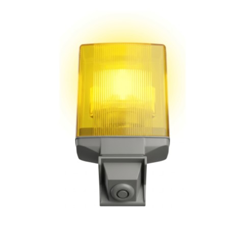 UNI-FL18-BUZ-BOX Lampeggiante LED Universale 12-24-230V con Buzzer Integrato per Cancelli Automatici