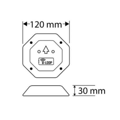 AES EL00M e-LOOP Mini Spira Magnetica Wireless per Cancelli e Barriere Automatiche