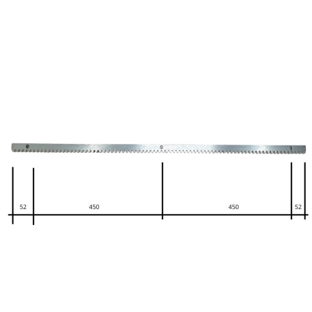 Gestell aus verzinktem Eisenstahl Mod.4 30 x 12 x 1000 mm 3 Schweißbefestigungen