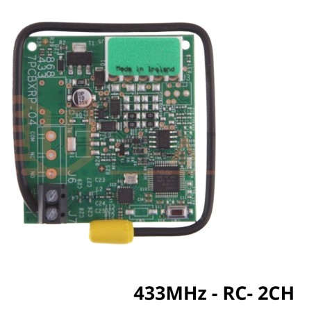 Imtuvas 5 kontaktų dviejų kanalų 433 MHz RC įkraunamas imtuvas GENIUS 6100355 originalus