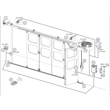 Motorredutor para portas e portões 230 Vac 1PH FADINI MEC 200 LB 20514L