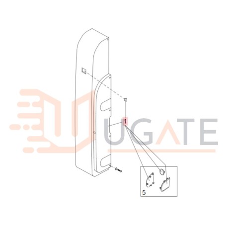 EUROBREEZE BREEZE kućište radilice F037107 Originalni FAAC GENIUS 6020017 rezervni dio