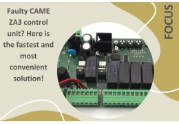 CAME ZA3 control unit broken? Here's the fastest and most convenient solution!